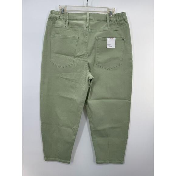 Vigoss Ace Womens Flat Front Denim High Rise Straight Jeans Button Size 31 NWT - Picture 2 of 5